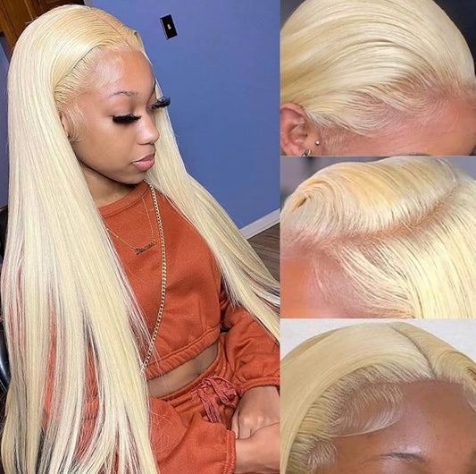 Luxury Platinum blonde 13x6 HD lace wig